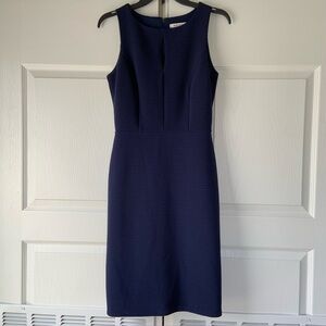 White House Black Market Navy Tank Dress w/ Keyhole Cut Design - Size 0